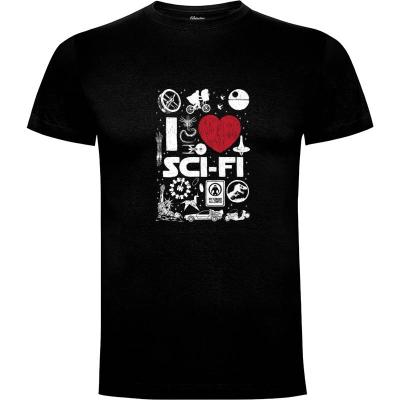 Camiseta I love SciFi - Camisetas DrMonekers