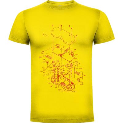 Camiseta Retro Lineart SNController - Camisetas Demonigote