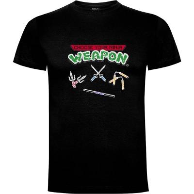 Camiseta Choose Your Ninja Weapon - Camisetas Retro