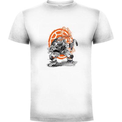 Camiseta Michelangelo sumi-e - Camisetas Otaku
