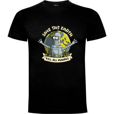 Camiseta Save the earth - Camisetas Graciosas