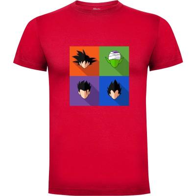 Camiseta Dragon ball flat - Camisetas vegeta