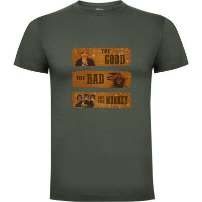 Camiseta The good, the bad and the monkey - Camisetas Dumbassman