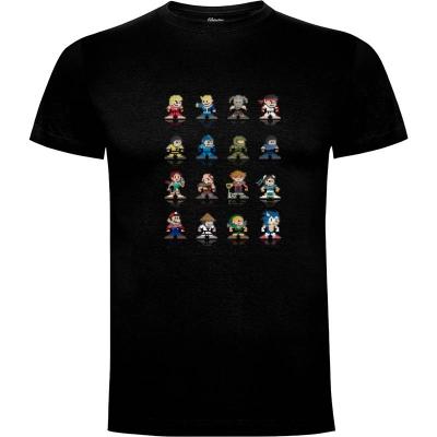 Camiseta pixel games - Camisetas Retro