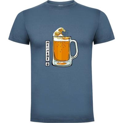 Camiseta The great beer off Kanagawa - Camisetas Originales