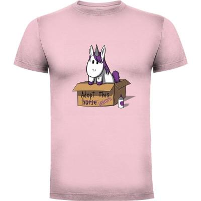 Camiseta Adopta este unicornio - Camisetas Kawaii
