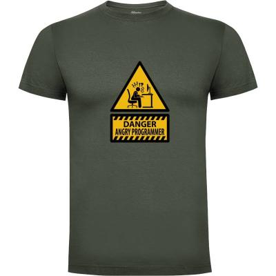 Camiseta Danger Angry Programmer - Camisetas Dumbassman