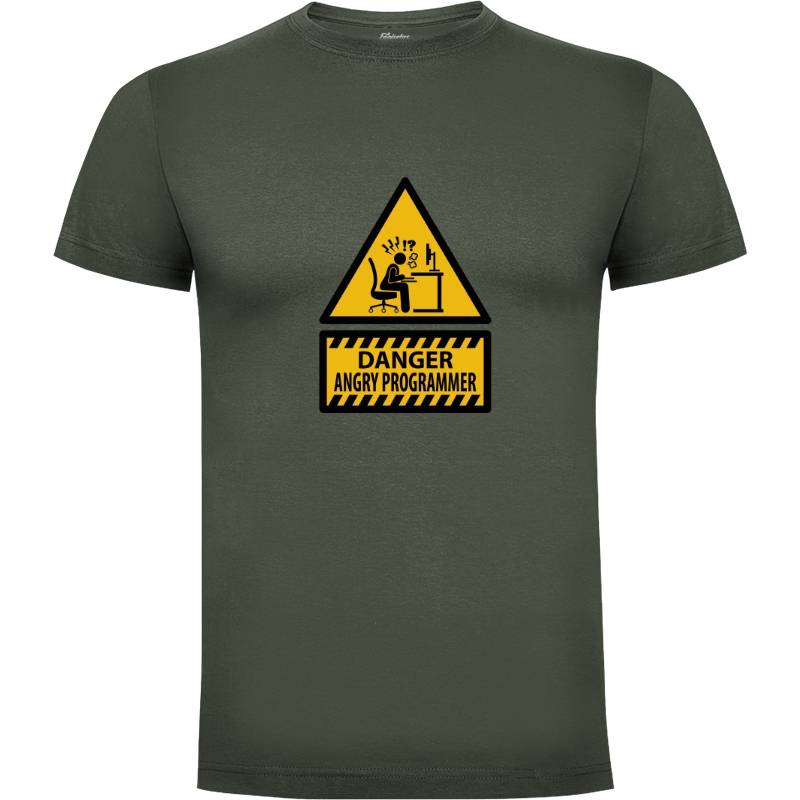 Camiseta Danger Angry Programmer