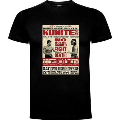 Camiseta Kumite Afiche Frank Dux vs Chong Li - Camisetas Chulas