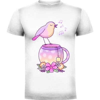 Camiseta Tea Bird - Camisetas Cute