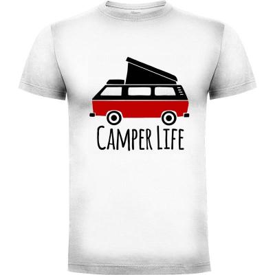 Camiseta Vida Camper Camiseta - Camisetas Chulas