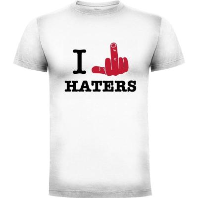 Camiseta Odio a los haters! - Camisetas Adro