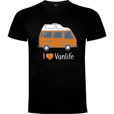 Camiseta Camiseta I love Van Life - Camisetas Adro