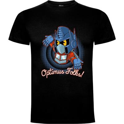 Camiseta Optimus Folks - Camisetas Retro