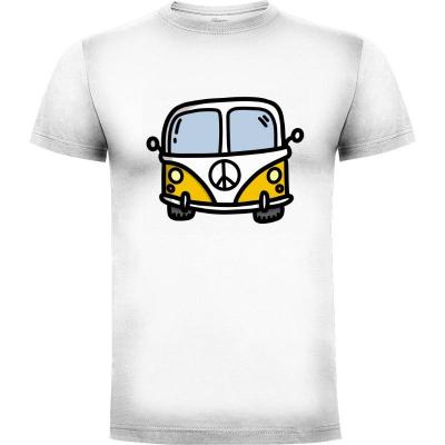 Camiseta Camiseta Kombi paz (furgo) - Camisetas Retro