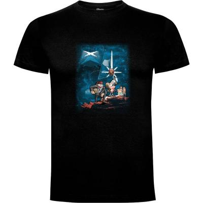 Camiseta Gravity wars - Camisetas Trheewood - Cromanart