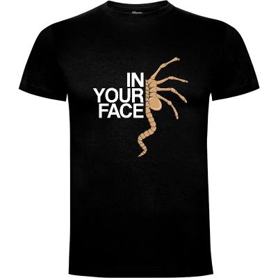 Camiseta In Your Face! - Camisetas Graciosas