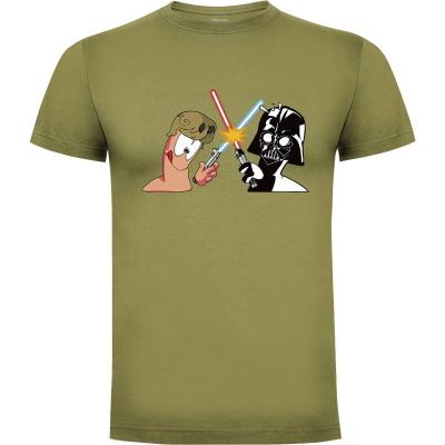 Camiseta Star Worms - Luke vs Vader - Camisetas Cine