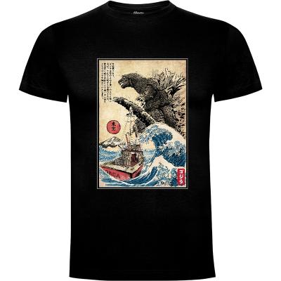 Camiseta Orca in Japan Woodblock - 