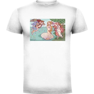 Camiseta El nacimiento de Venus - Camisetas Sombras Blancas