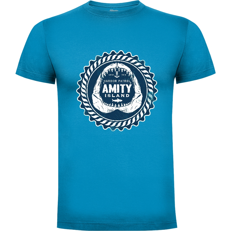 Camiseta Amity Island Harbor Patrol Shark Teeth
