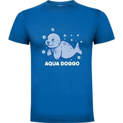 Camiseta Aqua Doggo Cute Seal - Camisetas Originales