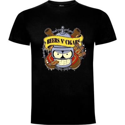Camiseta Beers n' Cigars - Camisetas Musica