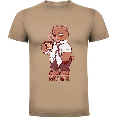 Camiseta Bearly Awake Bear Pun - Camisetas TechraNova