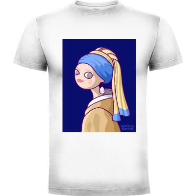 Camiseta Girl with a Pearl Earring - Camisetas Originales