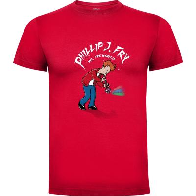Camiseta Phillip J. Fry vs the world - Camisetas Jasesa