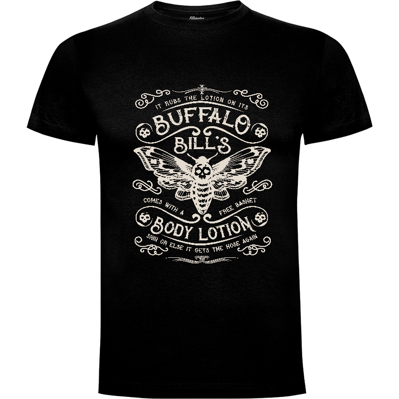Camiseta Etiqueta de loción de cuerpo de Buffalo Bill