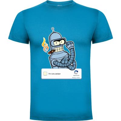 Camiseta No Soy Un Robot Caja Captcha De Bender - Camisetas Alhern67