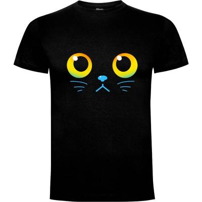 Camiseta Curious Cat Eyes - Camisetas Originales