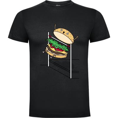 Camiseta Burger Jump! - Camisetas Graciosas