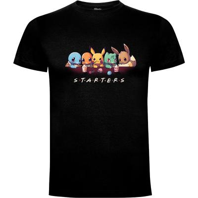 Camiseta Starters Charmander Bulbasaur Squirtle - Camisetas Geekydog