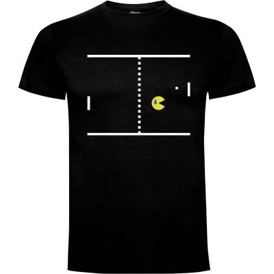 Camiseta Pac Man vs Pong - Camisetas Videojuegos