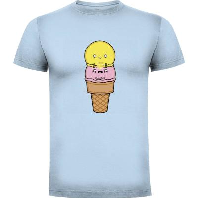 Camiseta Two Balls Ice Cream! - Camisetas Graciosas