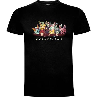 Camiseta Evolutions // Pokemon Eevee Eeveelutions - Camisetas Cute