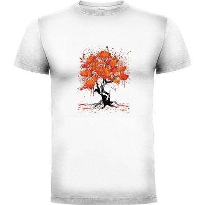 Camiseta Autumn Tree Painting - Camisetas Originales