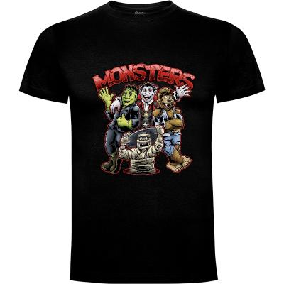 Camiseta Monsters - Camisetas horror