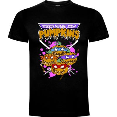 Camiseta Horror Mutant Ninja Pumpkins - Camisetas Halloween