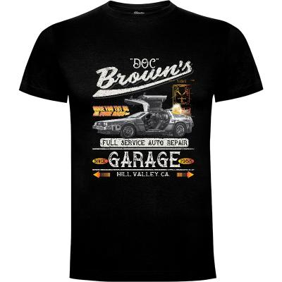 Camiseta Garaje De Doc Brown - Camisetas Retro