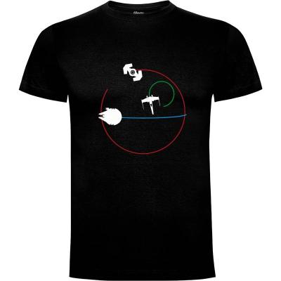 Camiseta Neon Space Battle - Camisetas Frikis
