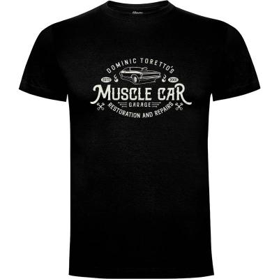 Camiseta Garaje de Muscle Car de Toretto - Camisetas Alhern67