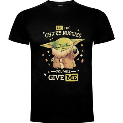 Camiseta Baby Yoda Chicky Nuggies - Camisetas Cute