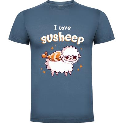 Camiseta I love susheep - Camisetas Kawaii