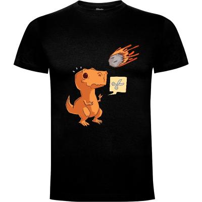 Camiseta Dinosaurio Meteorito Tijeras - Camisetas Maax