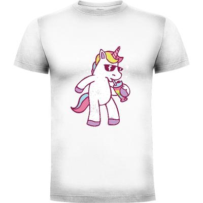 Camiseta Unicornio Bebiendo - Camisetas Graciosas