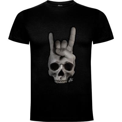 Camiseta Skull Horns - Camisetas Rockeras