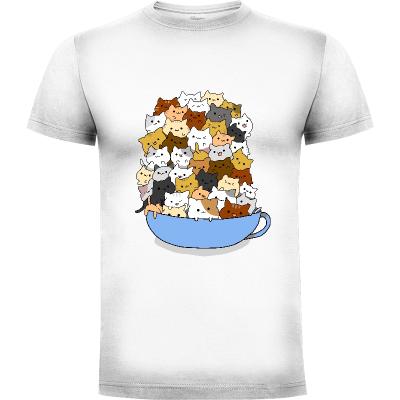Camiseta Tazón de Gatitos - Camisetas Kawaii